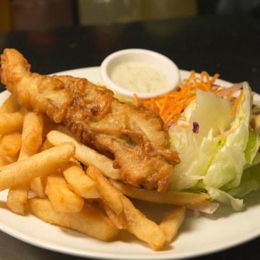 Fried fish and fries